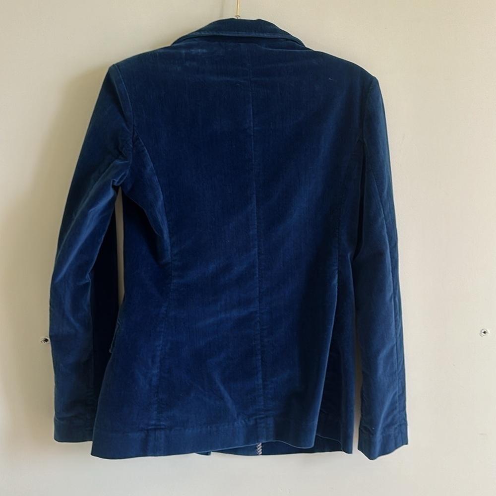 Parker Smith Velvet Blazer Midnight Blue Size Medium - Picture 7 of 9